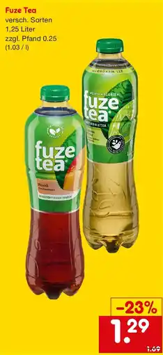 Netto Getränke Discount Fuze Tea Angebot