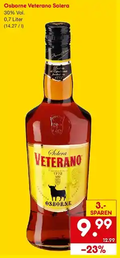 Netto Getränke Discount Osborne Veterano Solera Angebot