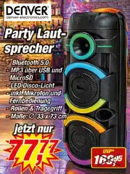 Posten Börse DENVER Party Lautsprecher Angebot