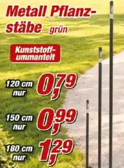 Posten Börse Metall Pflanzstäbe grün Angebot