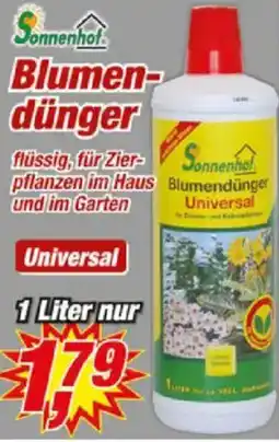 Posten Börse Sonnenhof Blumendünger Angebot