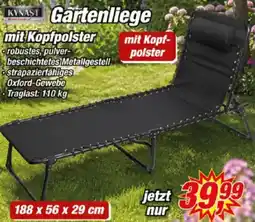 Posten Börse KYNAST Gartenliege mit Kopfpolster Angebot