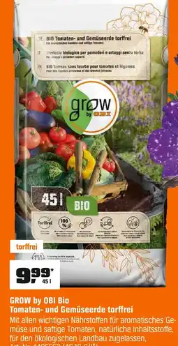 OBI Obi grow by obi bio tomaten- und gemüseerde torffrei Angebot