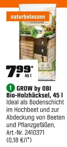 OBI Grow by obi bio-holzhäcksel Angebot