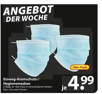 Famila Nord Ost Einweg Atemschutz- Hygienemasken Angebot