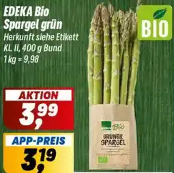 Simmel EDEKA Bio Spargel grün Angebot