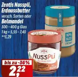 Simmel Zentis Nusspli, Erdnussbutter oder Belmandel Angebot