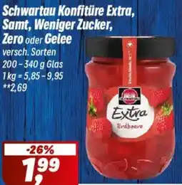 Simmel Schwartau Konfitüre Extra, Samt, Weniger Zucker, Zero oder Gelee Angebot