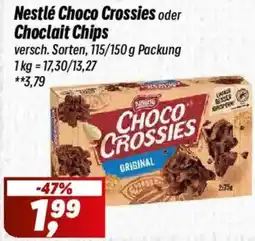 Simmel Nestlé Choco Crossies oder Choclait Chips Angebot