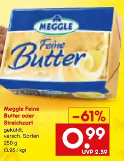 Netto Marken-Discount Meggle Feine Butter oder Streichzart Angebot
