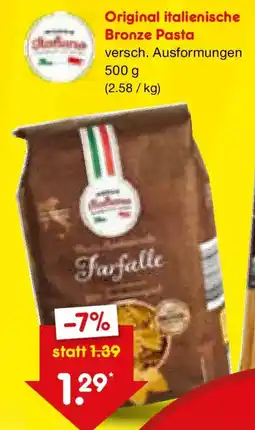 Netto Marken-Discount Original italienische Bronze Pasta Angebot