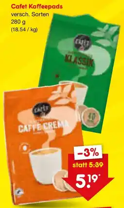 Netto Marken-Discount Cafet Kaffeepads Angebot