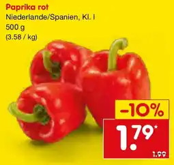 Netto Marken-Discount Paprika rot Angebot