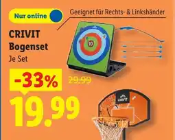 Lidl Crivit bogenset Angebot