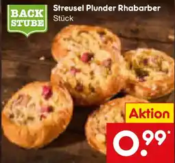 Netto Marken-Discount Streusel Plunder Rhabarber Angebot