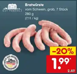 Netto Marken-Discount Bratwürste Angebot