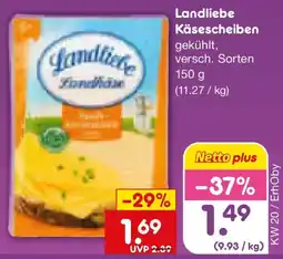 Netto Marken-Discount Landliebe Käsescheiben Angebot