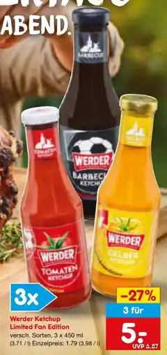 Netto Marken-Discount Werder Ketchup Limited Fan Edition Angebot