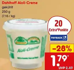 Netto Marken-Discount Dahlhoff Aioli-Creme Angebot