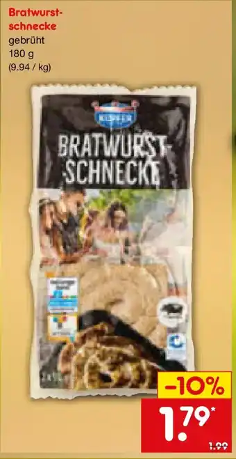 Netto Marken-Discount Bratwurstschnecke Angebot