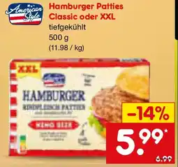 Netto Marken-Discount Hamburger Patties Style Classic oder XXL Angebot