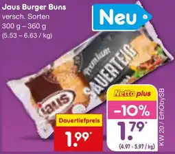 Netto Marken-Discount Jaus Burger Buns Angebot