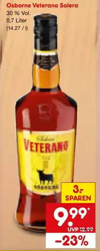 Netto Marken-Discount Osborne Veterano Solera Angebot