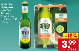Netto Marken-Discount Jever Fun Blutorange oder Fun Zitrone Angebot