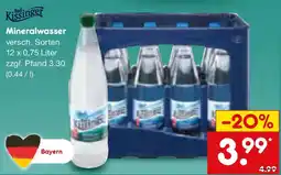 Netto Marken-Discount Kissinger Mineralwasser Angebot