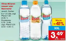 Netto Marken-Discount Vitrex Mineralwasser oder Nearwater Angebot