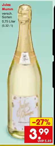 Netto Marken-Discount Jules Mumm Angebot