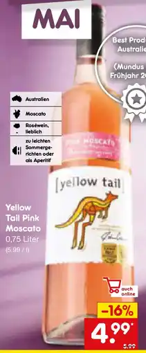 Netto Marken-Discount Yellow Tail Pink Moscato Angebot