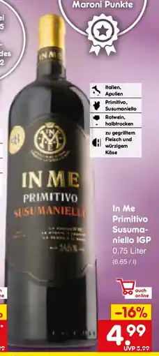Netto Marken-Discount In me primitivo, susumaniello IGP Angebot