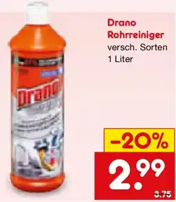 Netto Marken-Discount Drano Rohrreiniger Angebot