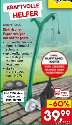 Netto Marken-Discount EASYMAXX Elektrischer Fugenreiniger mit Auffangnetz Angebot