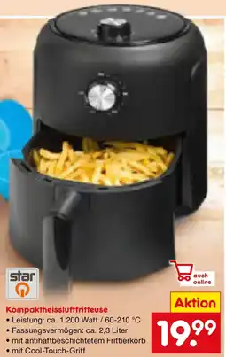 Netto Marken-Discount star Kompaktheissluftfritteuse Angebot
