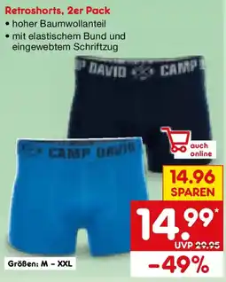 Netto Marken-Discount Retroshorts, 2er Pack Angebot