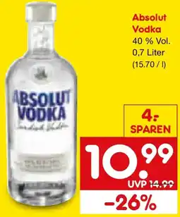 Netto Marken-Discount Absolut Vodka Angebot