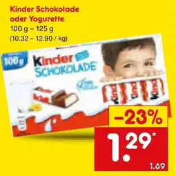 Netto Marken-Discount Kinder Schokolade oder Yogurette Angebot