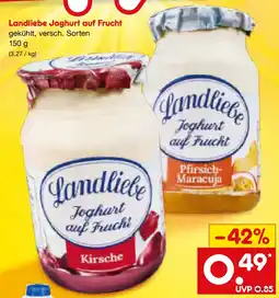 Netto Marken-Discount Landliebe Joghurt auf Frucht Angebot