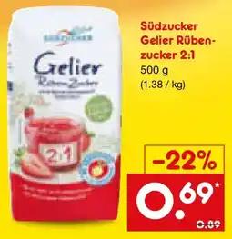 Netto Marken-Discount Südzucker Gelier Rübenzucker 2:1 Angebot