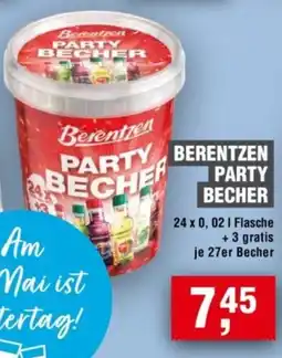 Handelshof Berentzen PARTY BECHER Angebot