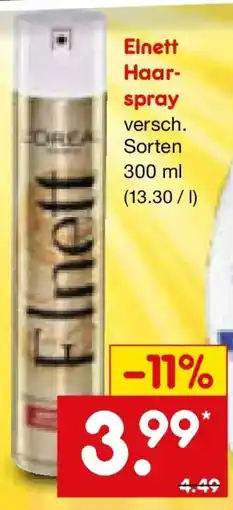 Netto Marken-Discount Elnett Haarspray Angebot