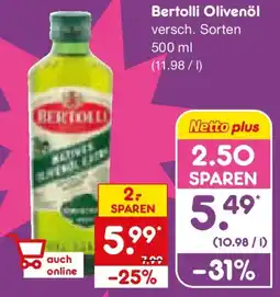 Netto Marken-Discount Bertolli Olivenöl Angebot