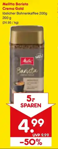 Netto Marken-Discount Melitta Barista Crema Gold Angebot