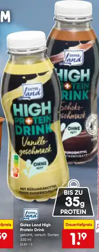 Netto Marken-Discount Gutes Land High Protein Drink Angebot