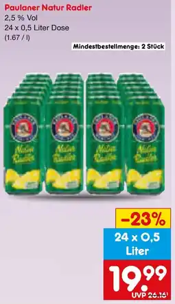 Netto Marken-Discount Paulaner Natur Radler Angebot