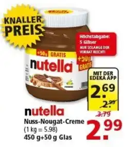 Multi Markt nutella Nuss-Nougat-Creme Angebot
