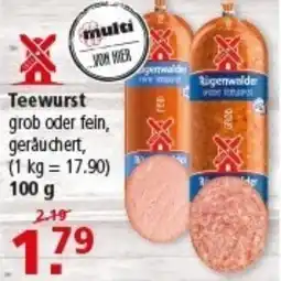 Multi Markt Teewurst Angebot