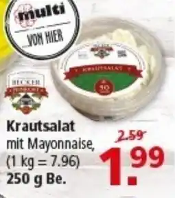 Multi Markt Krautsalat Angebot